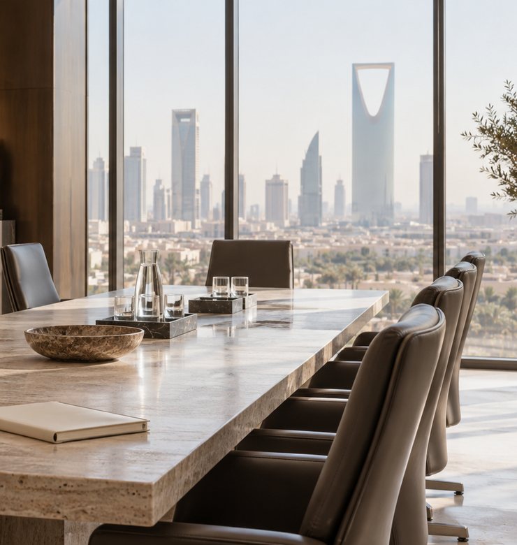 ats-careers-hero-riyadh-boardroom Executive boardroom overlooking the Riyadh skyline and Kingdom Centre