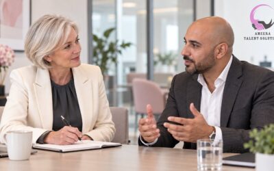 Executive career adviser coaching a senior leader on his CV and next move